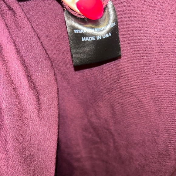 Mia Wear Plum Sleeveless Maxi Dress. Size Medium. - Picture 4 of 5